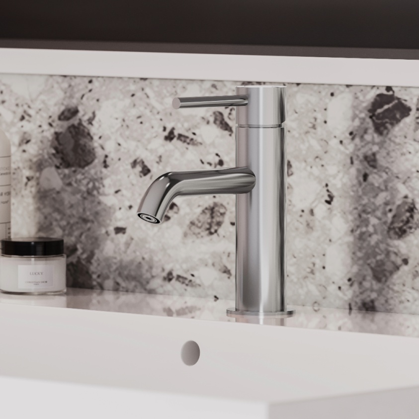 lifestyle image of Sanctuary Apex Chrome Basin Mixer